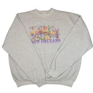 Vintage MCCC Sport New Orleans French Quarter Bourbon Street Sweatshirt. XXLarge